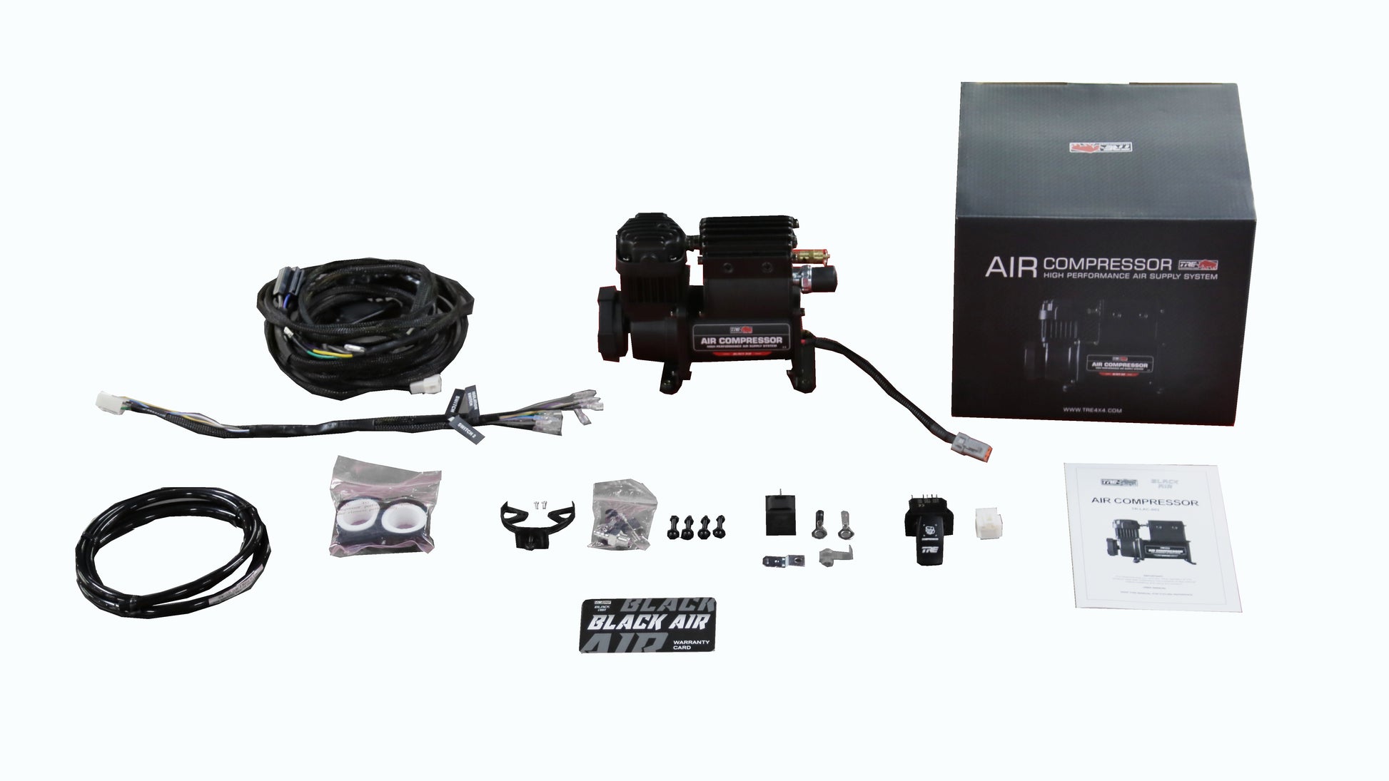 TRE4x4 on-board compressor kit Included compressor,wires,switches and so on accessories that needed for installation.